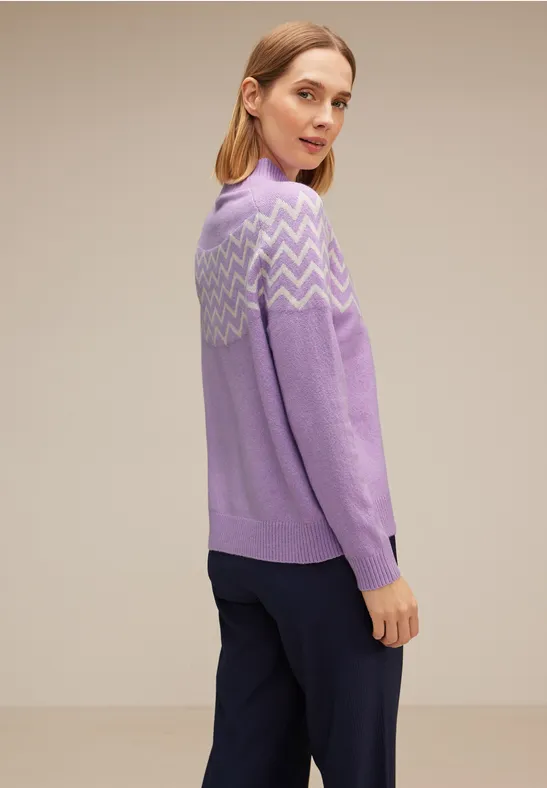 Street One Pullover Mit Stehkragen
