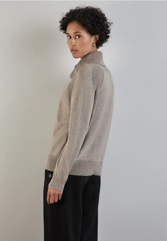 Street One Pullover Mit Stehkragen