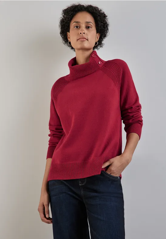Street One Pullover Mit Stehkragen