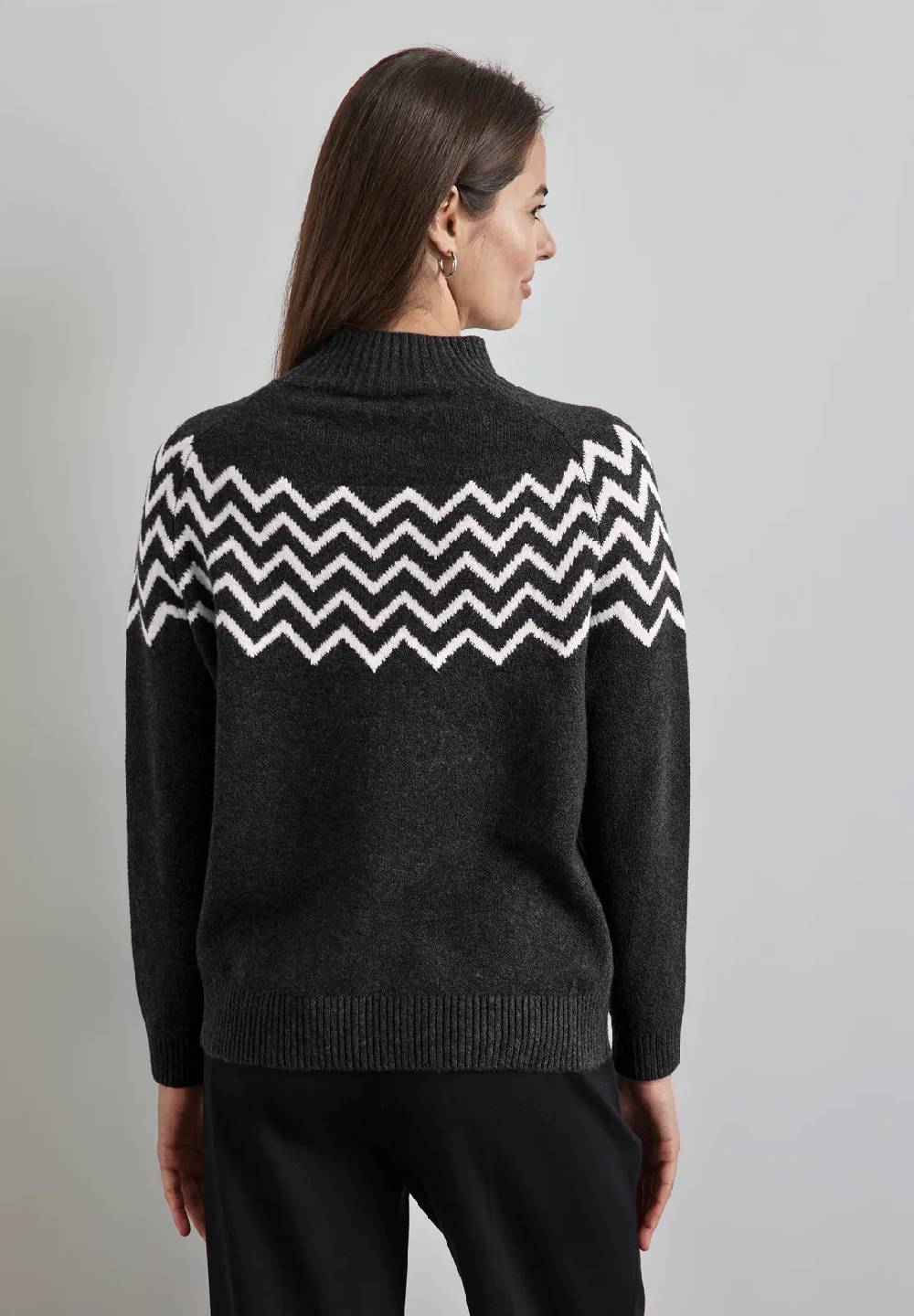Street One Pullover Mit Stehkragen