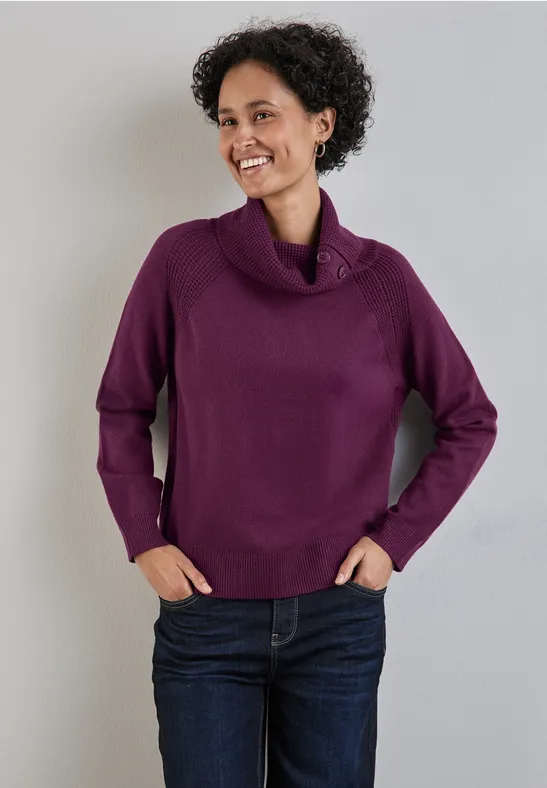 Street One Pullover Mit Stehkragen