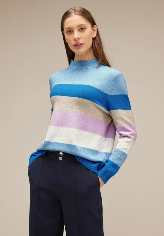 Street One Pullover Mit Streifenmuster