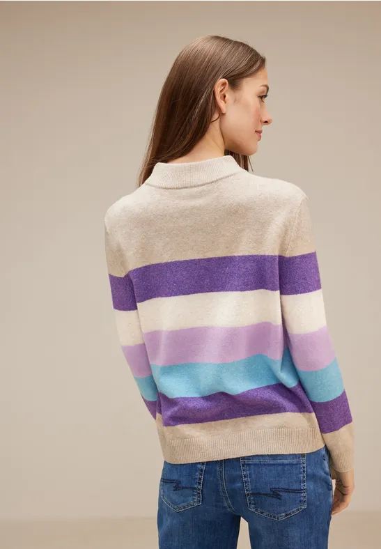 Street One Pullover Mit Streifenmuster