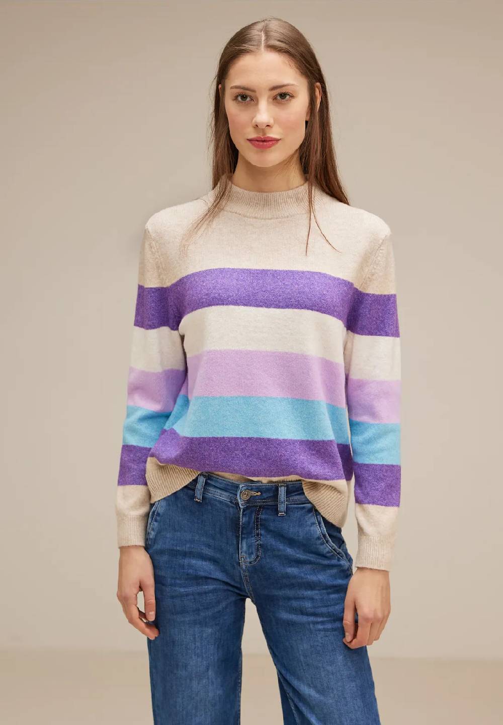 Street One Pullover mit Streifenmuster