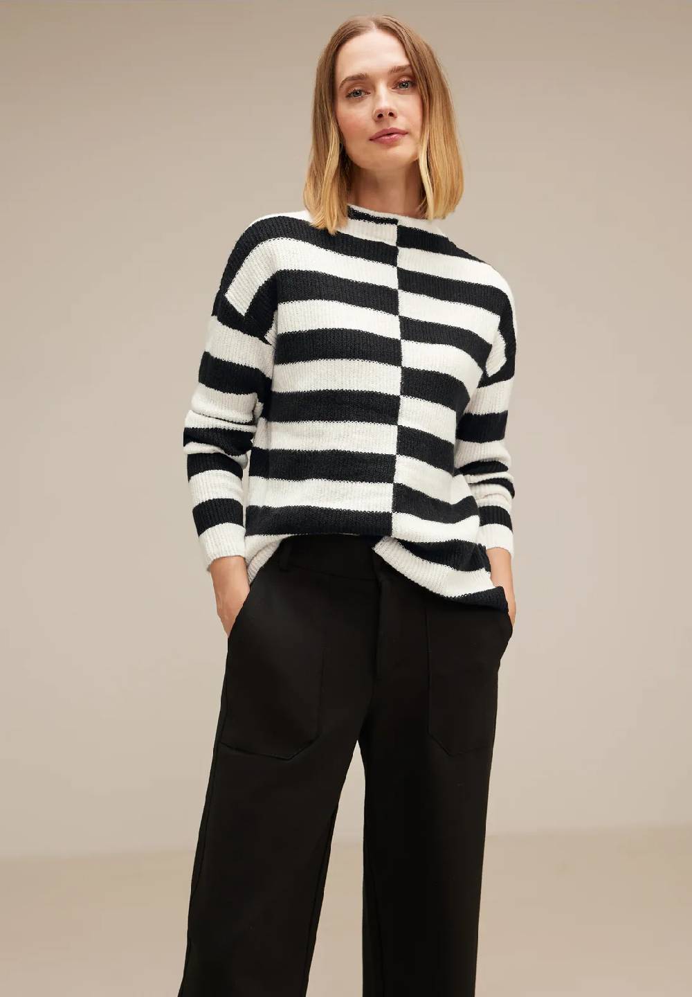 Street One Pullover mit Streifenmuster