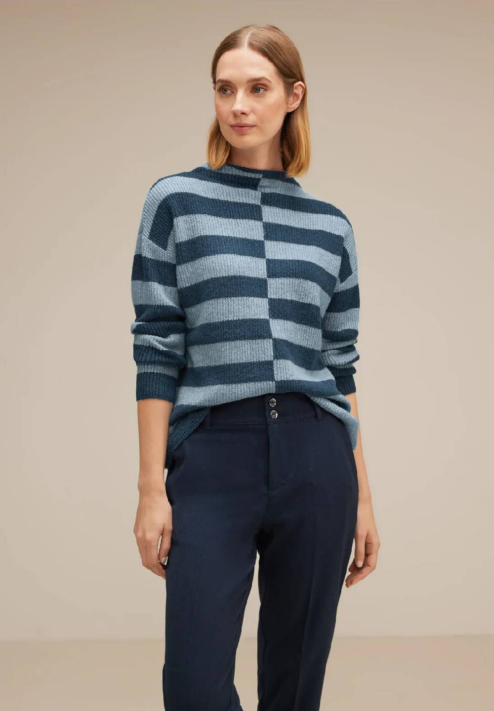 Street One Pullover mit Streifenmuster