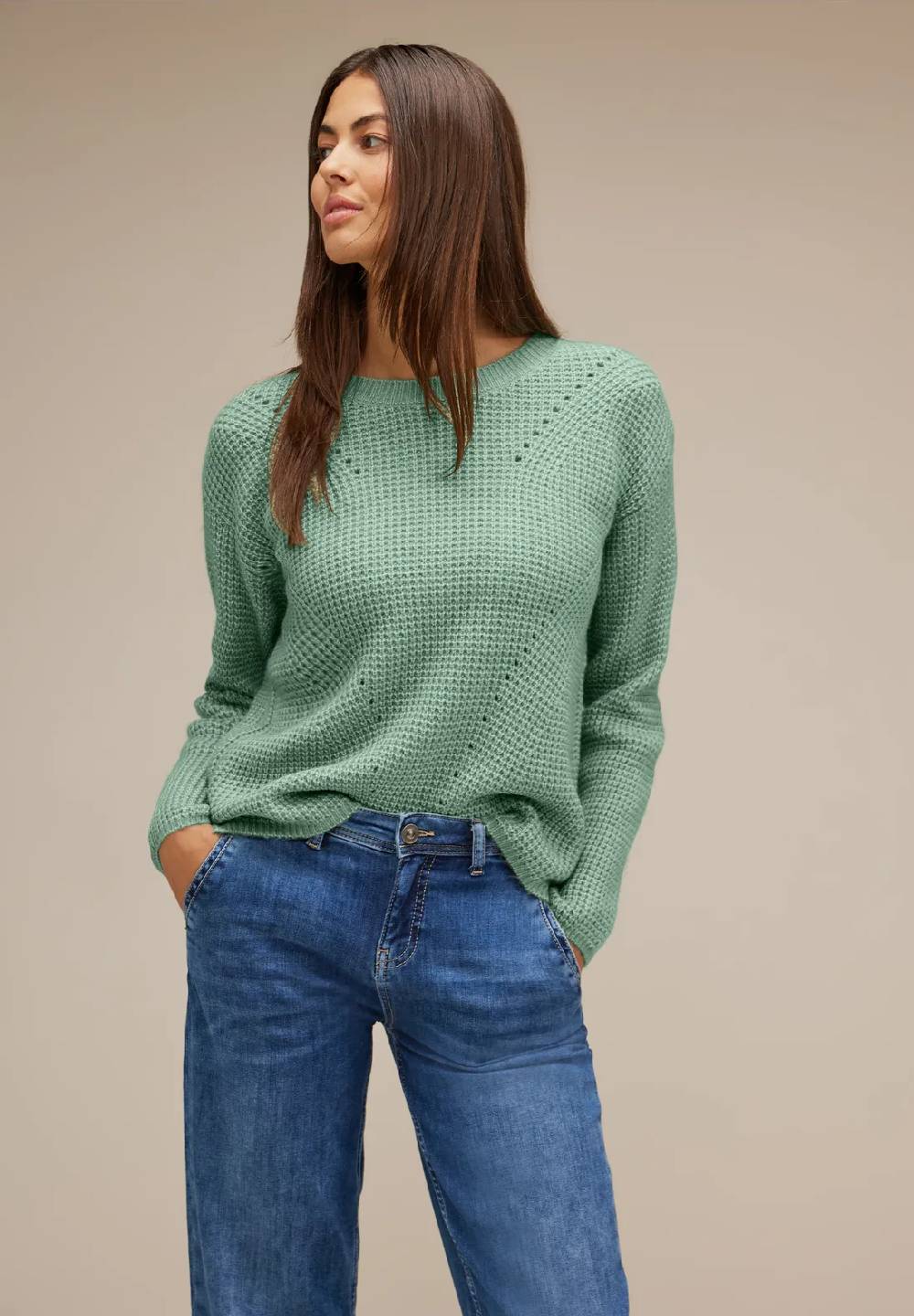 Street One Pullover mit Strickmustermix