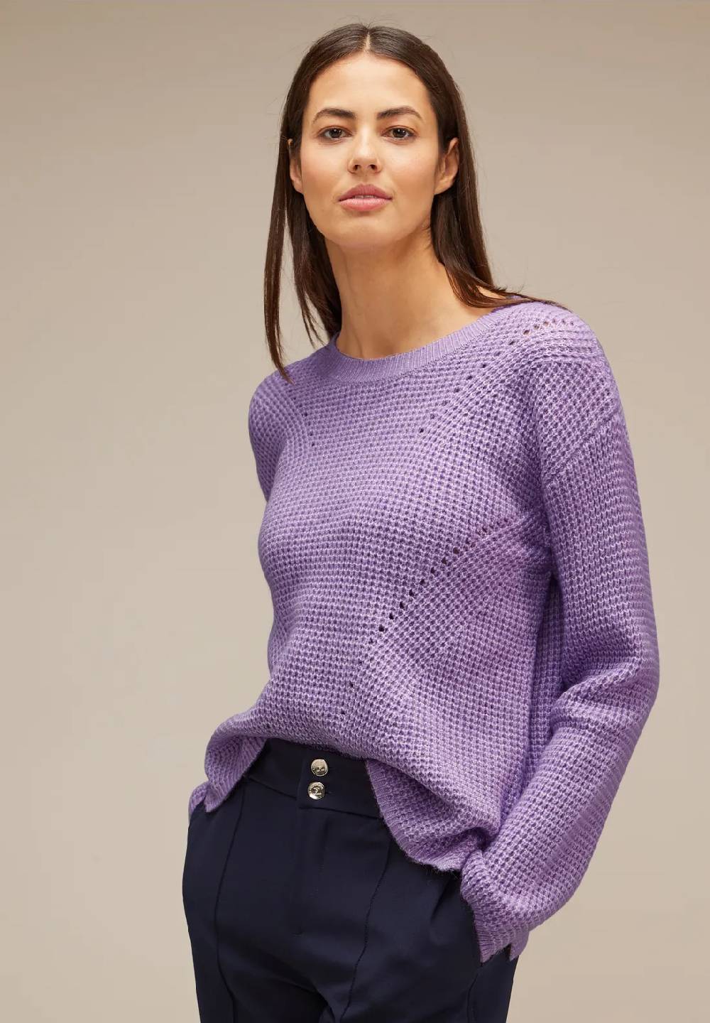 Street One Pullover mit Strickmustermix