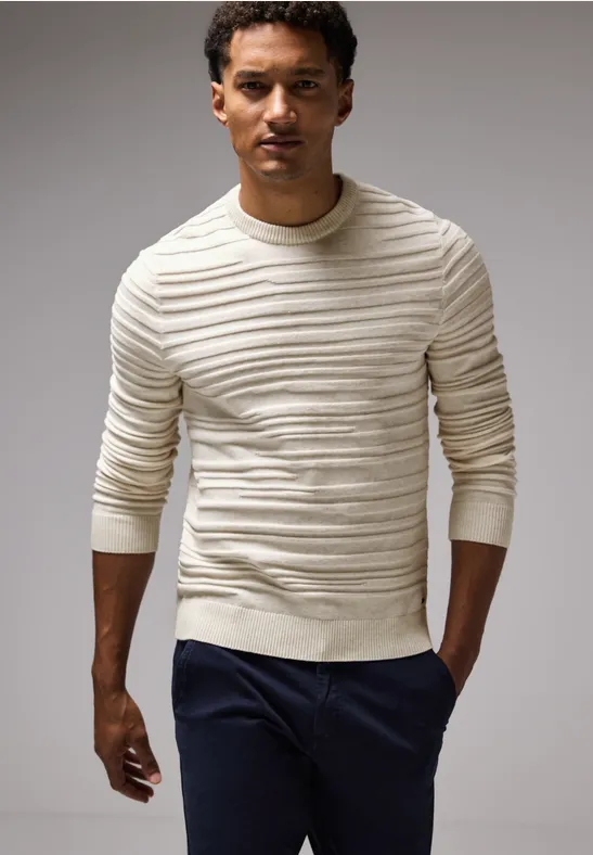 Street One Pullover Mit Strukturstreifen