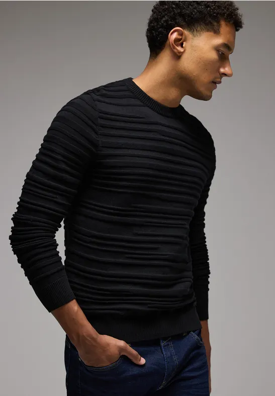 Street One Pullover Mit Strukturstreifen