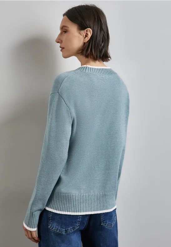 Street One Pullover Mit Tipping