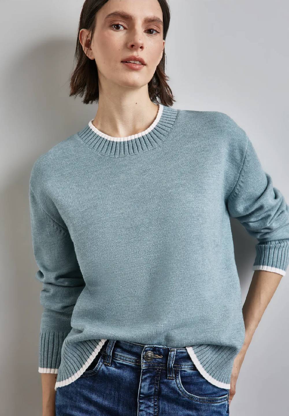 Street One Pullover mit Tipping