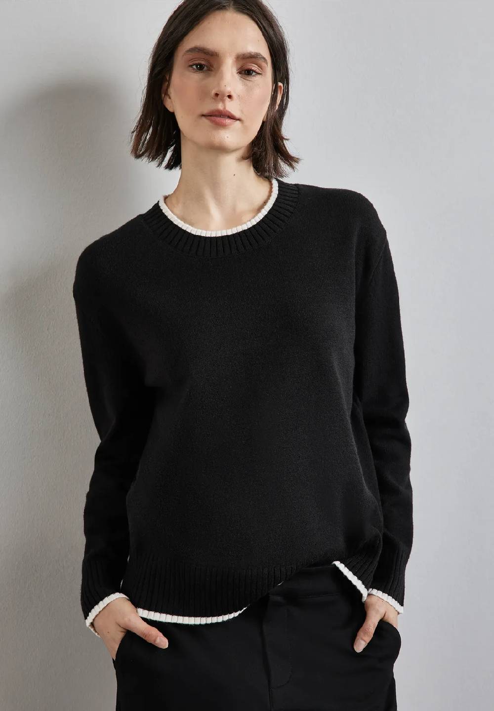 Street One Pullover mit Tipping