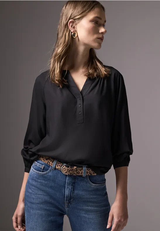 Street One Raglan-Bluse In Unifarbe