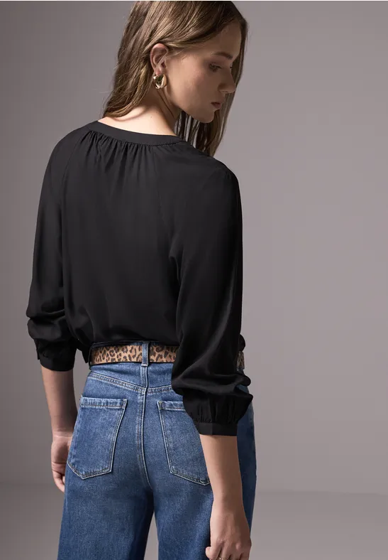 Street One Raglan-Bluse In Unifarbe