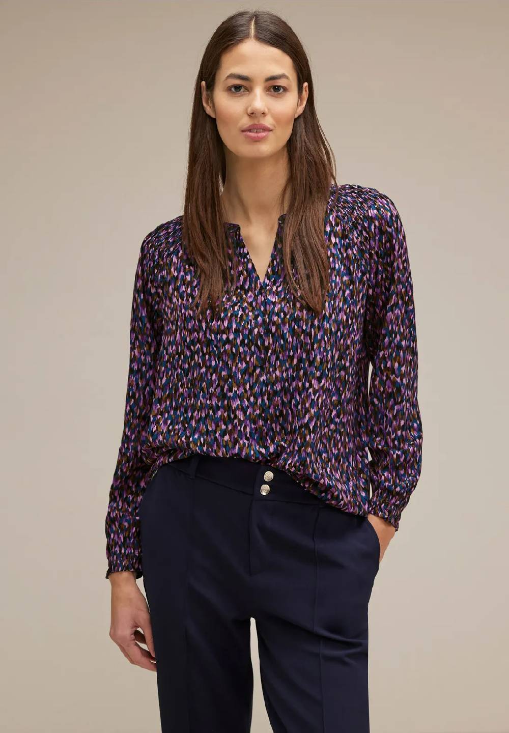 Street One Raglan Bluse mit Muster