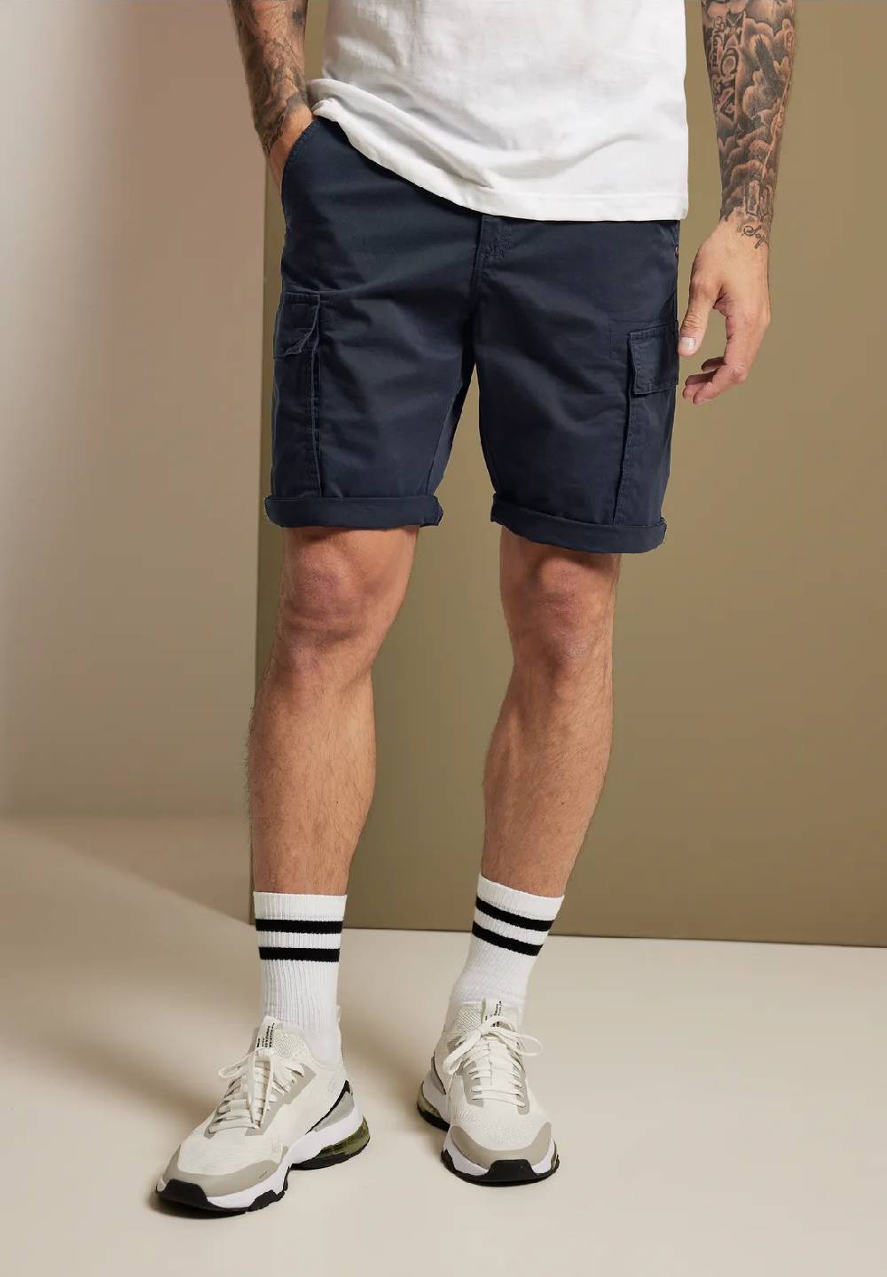 Street One Regular Fit Cargo Bermuda