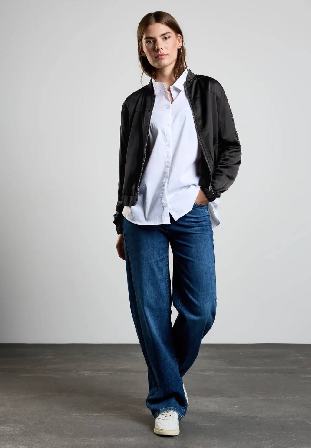 Street One Satin-Blouson