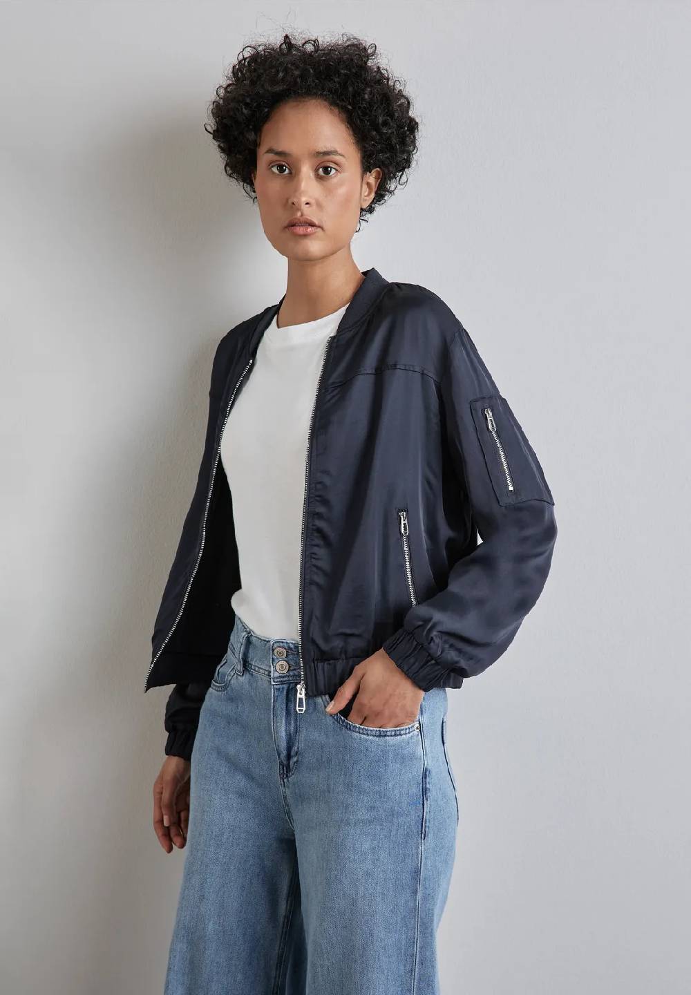 Street One Satin-Blouson