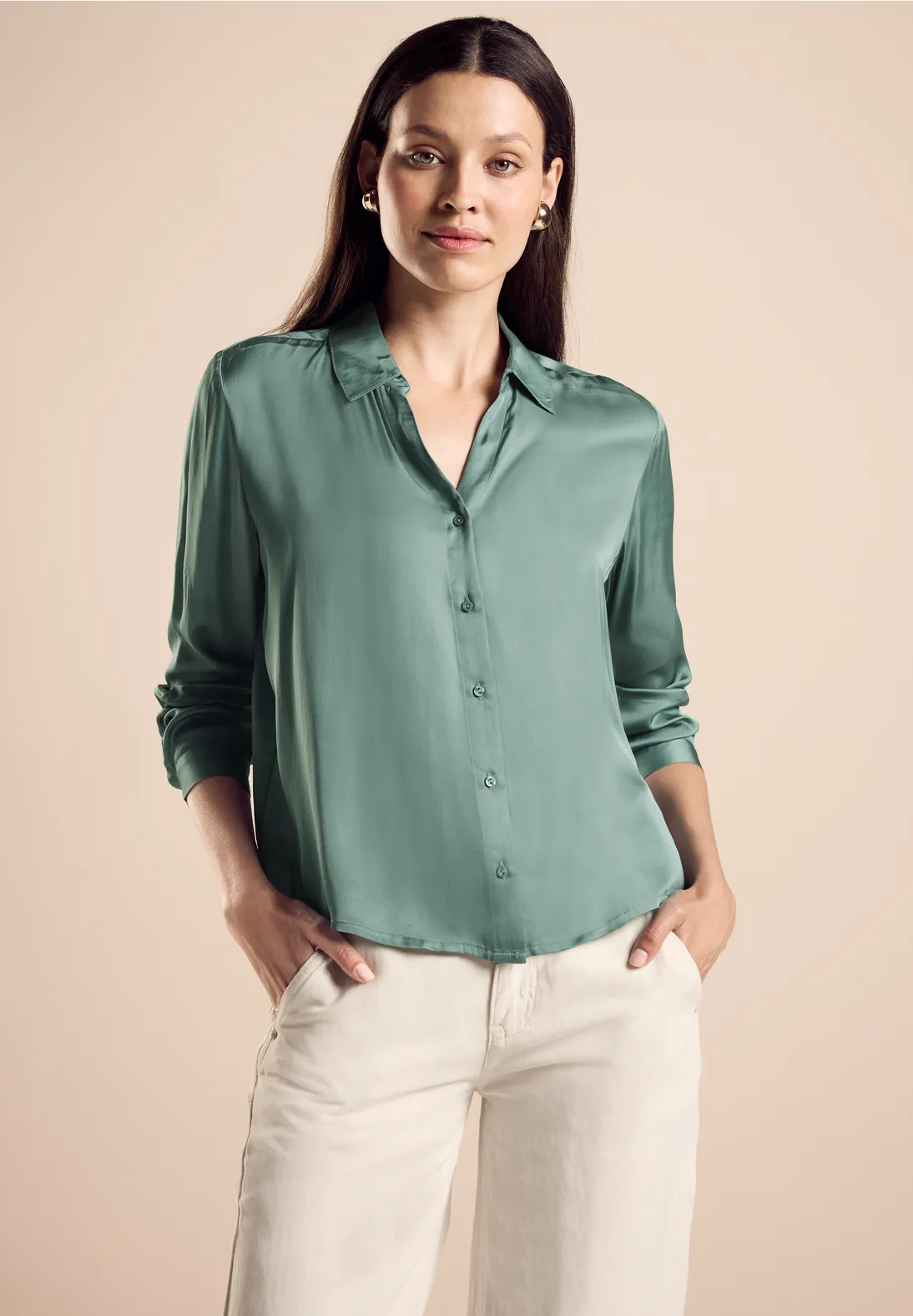 Street One Satin-Hemdbluse