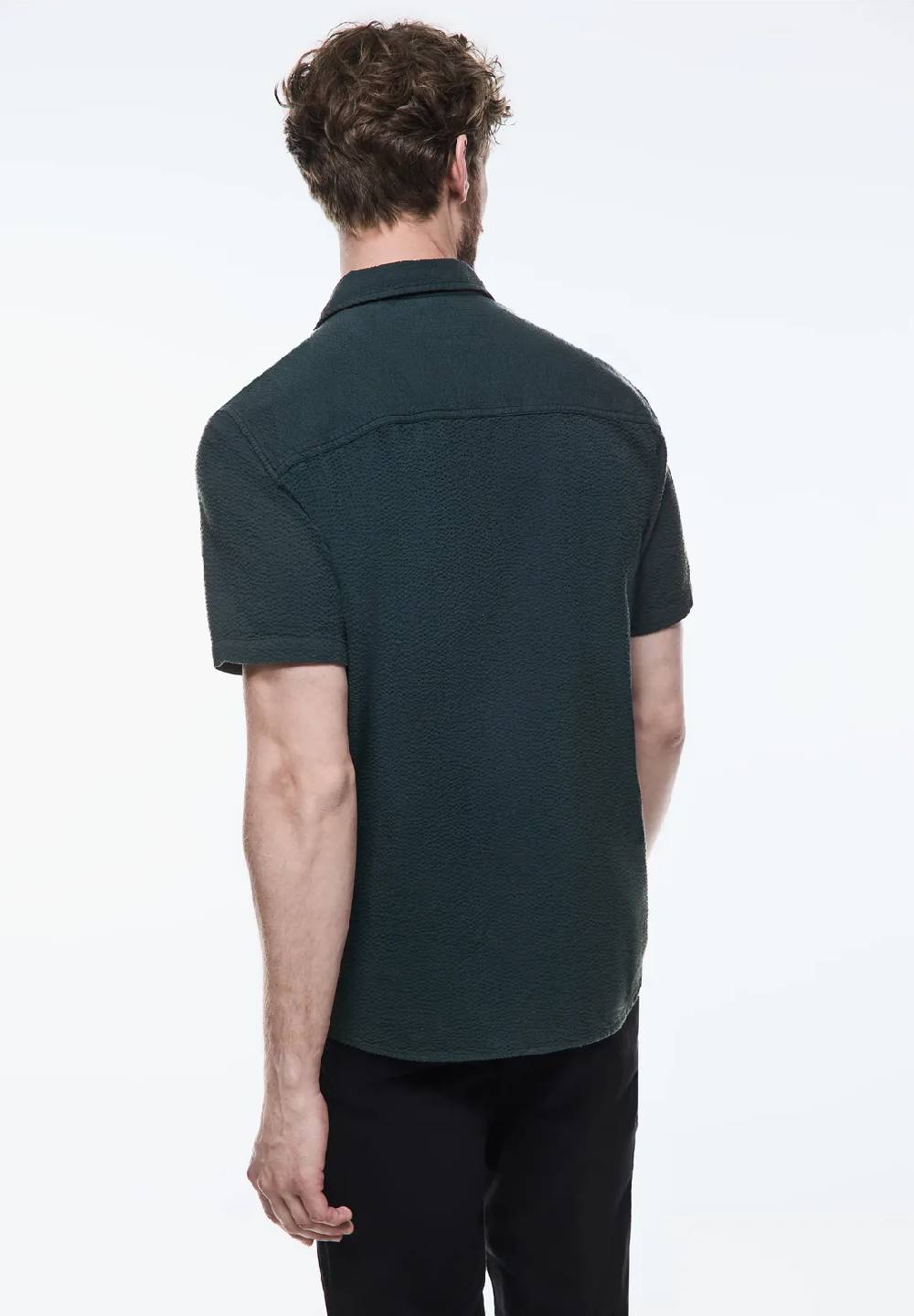 Street One Seersucker Kurzarmhemd