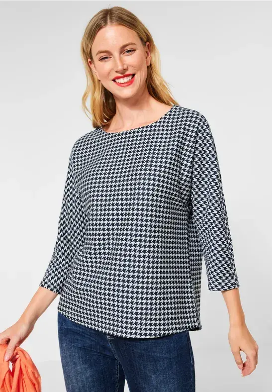 Street One Shirt Im Jacquard Muster
