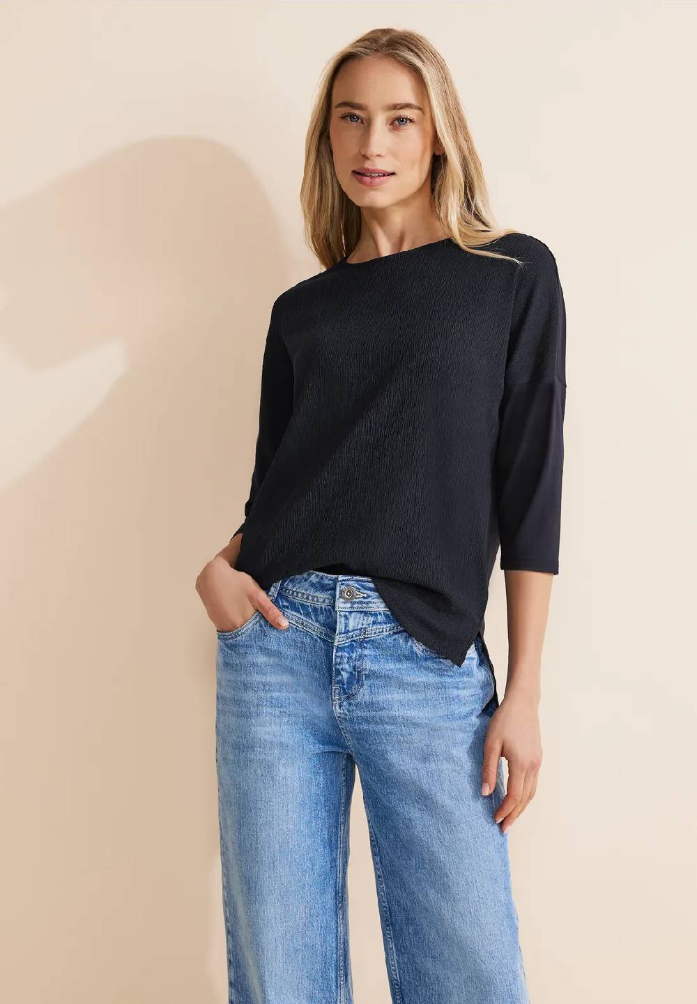 Street One Shirt im Materialmix