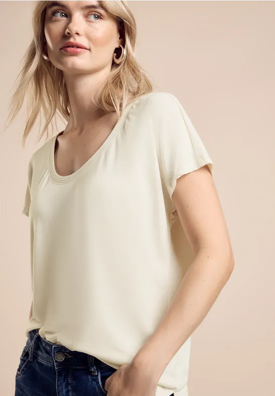 Street One Shirt Im Silk-Look