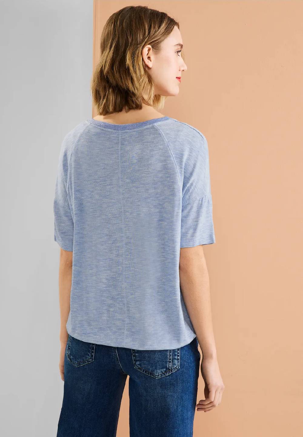 Street One Shirt In Melangeoptik