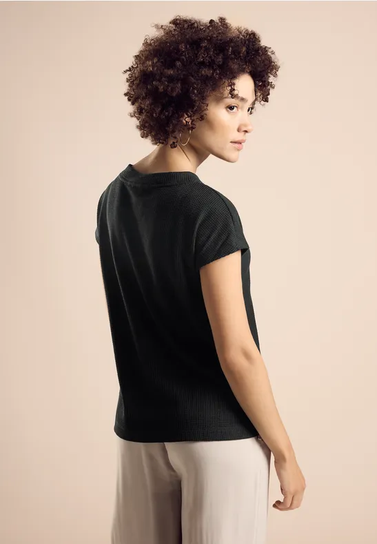 Street One Shirt In Strick-Optik