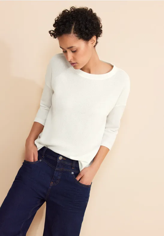 Street One Shirt In Strick Optik