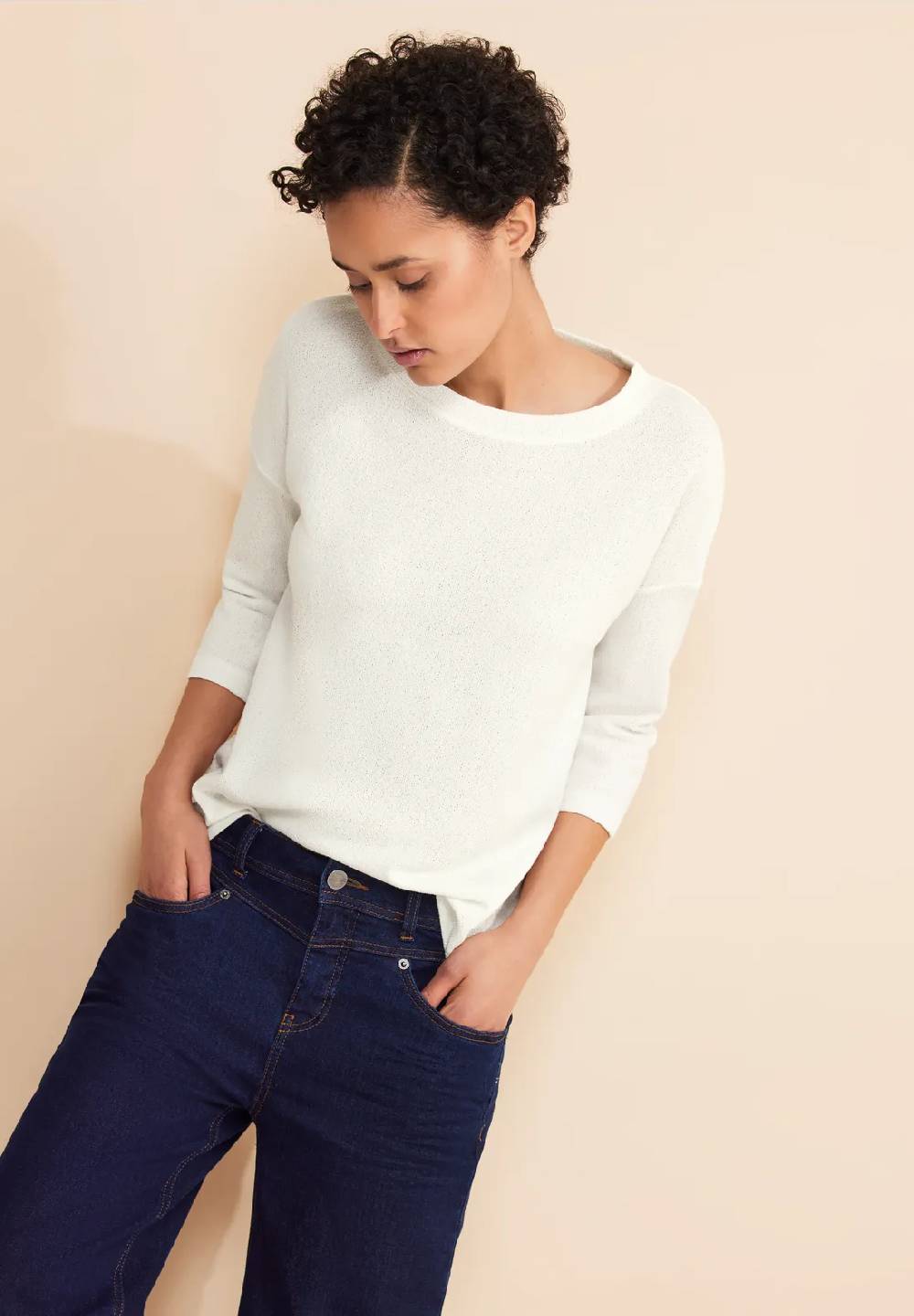 Street One Shirt in Strick Optik