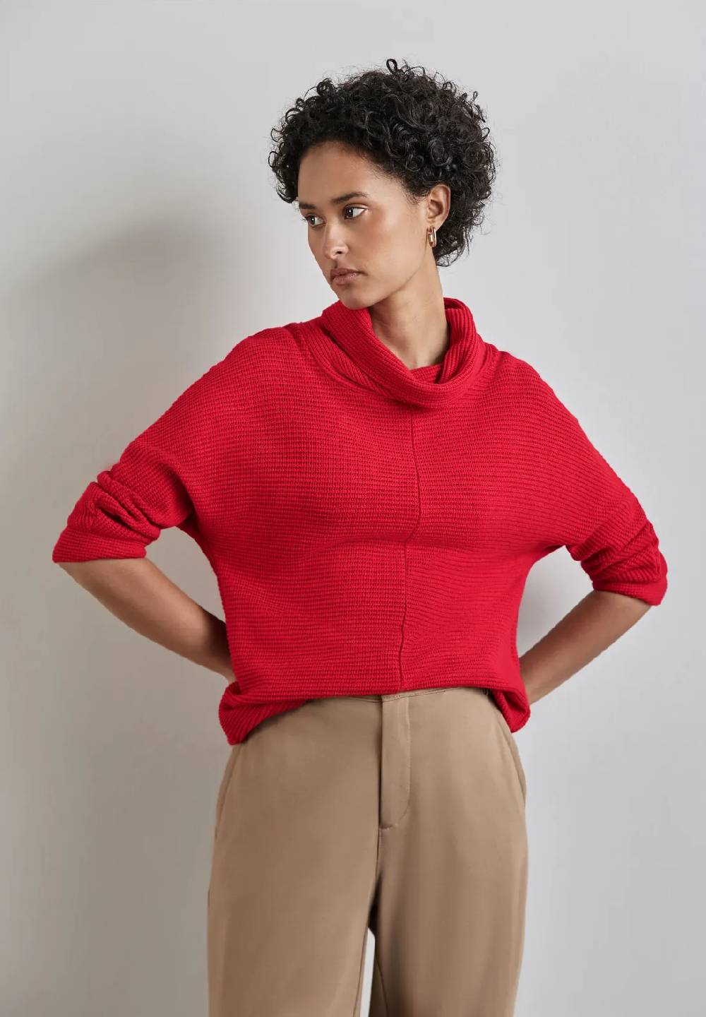 Street One Shirt in Strick-Optik