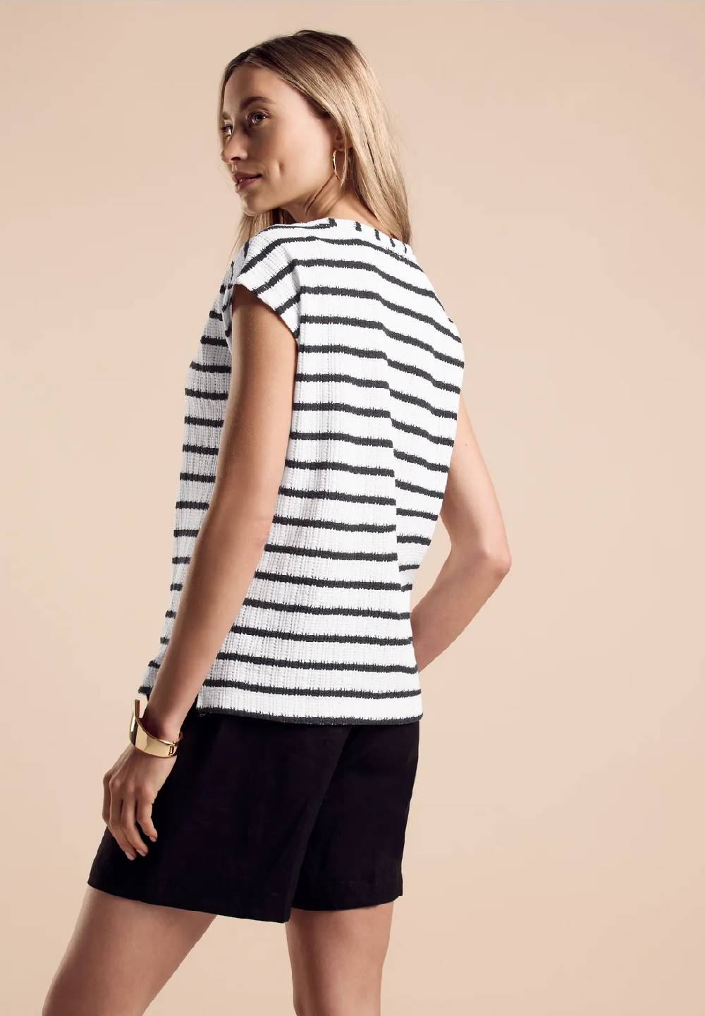 Street One Shirt In Strick-Optik