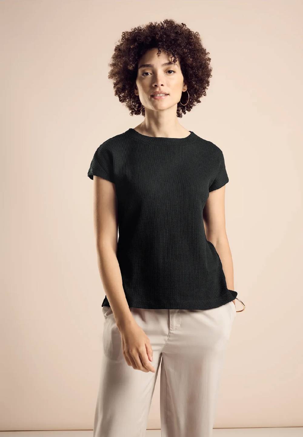 Street One Shirt in Strick-Optik