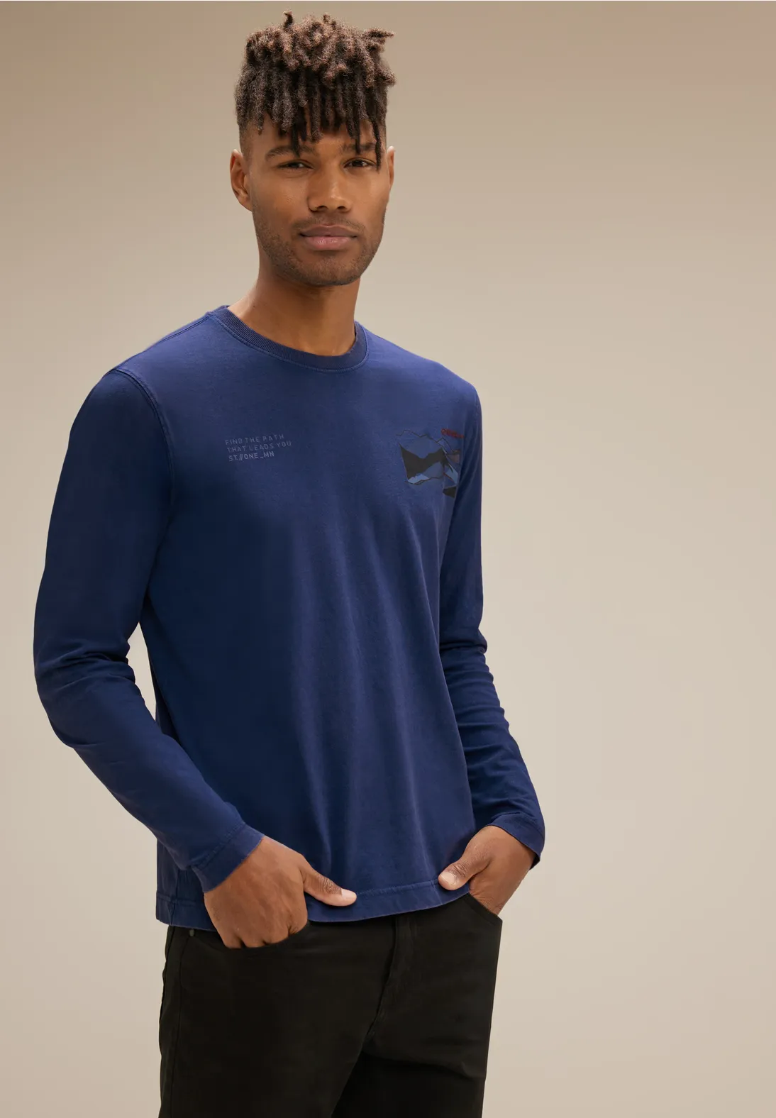 Street One Shirt mit Artwork Print