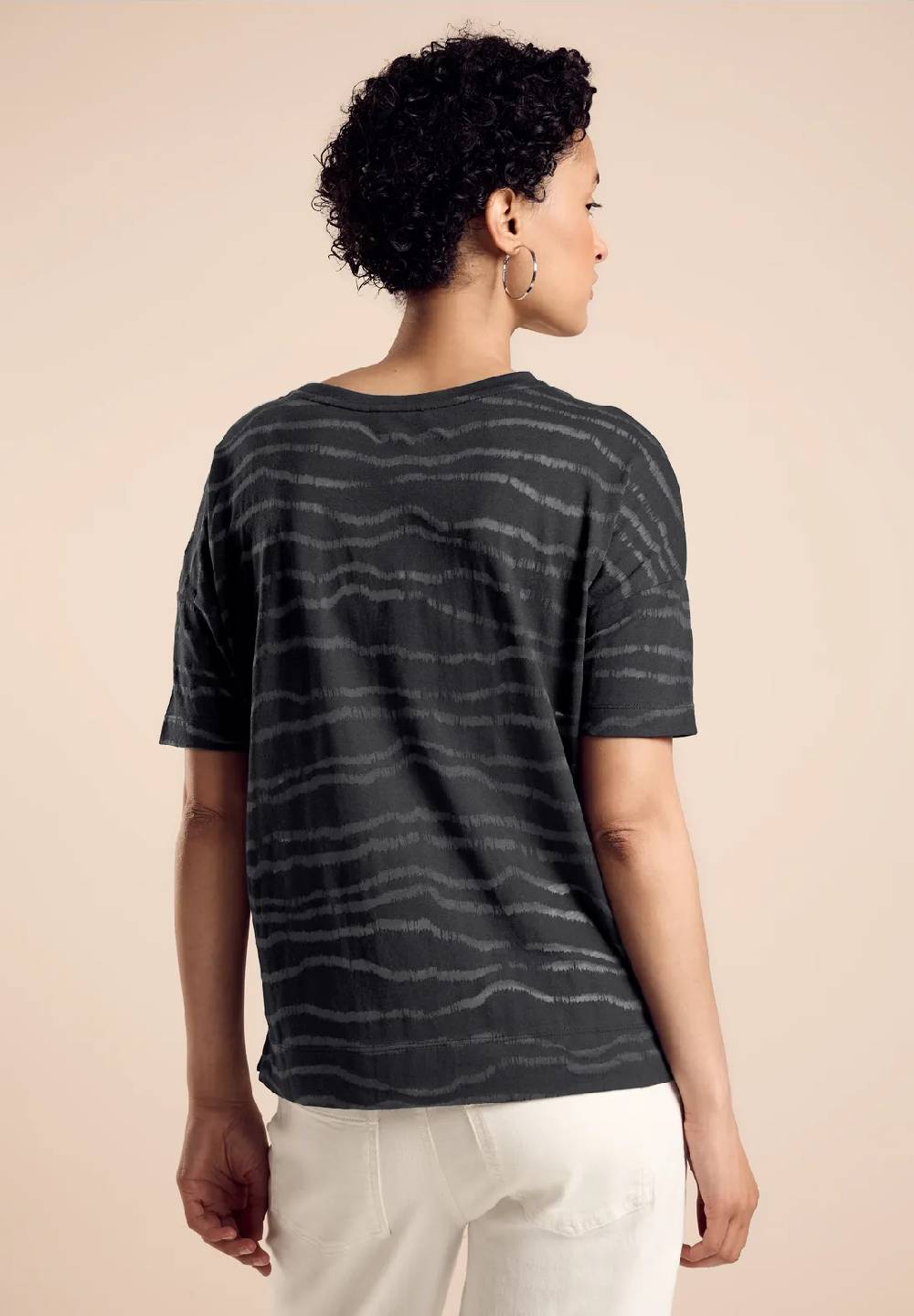 Street One Shirt Mit Burn-Out Muster