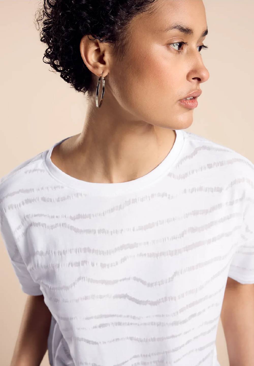 Street One Shirt mit Burn-Out Muster