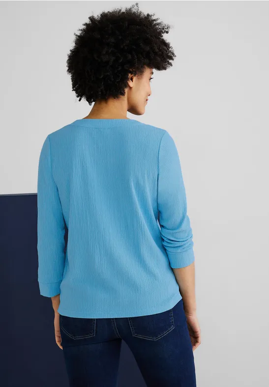Street One Shirt Mit Feiner Struktur