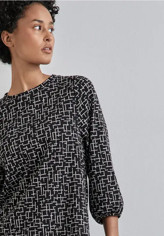 Street One Shirt Mit Grafischem Muster