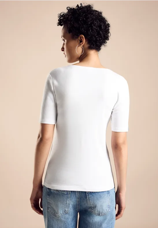 Street One Shirt Mit Herz-Ausschnitt