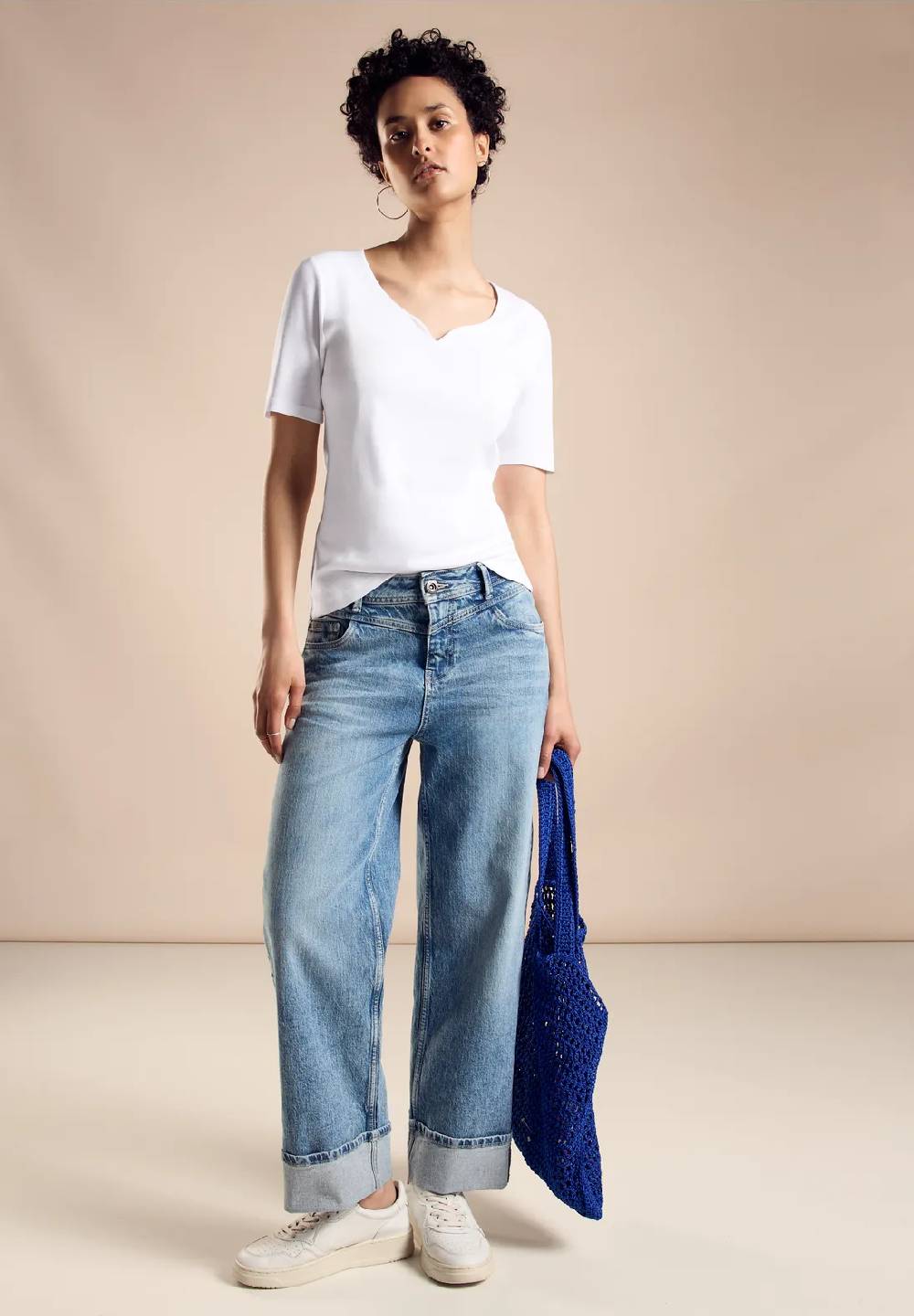 Street One Shirt mit Herz-Ausschnitt