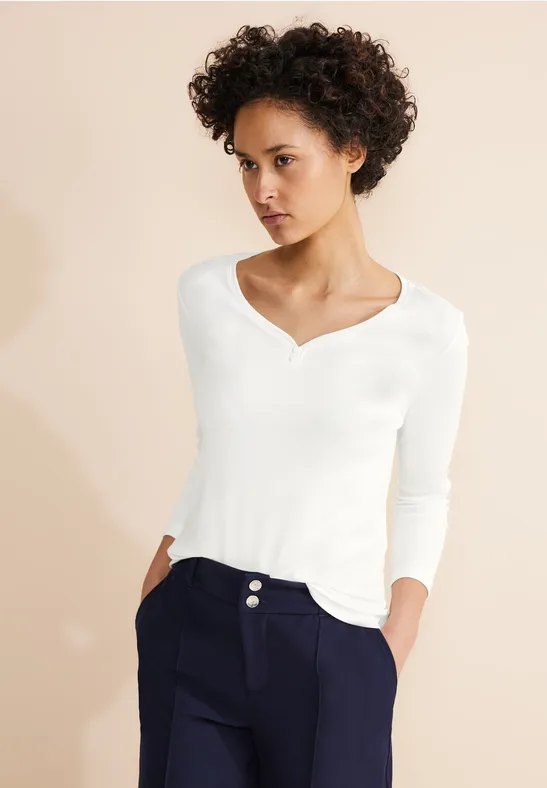 Street One Shirt Mit Herz Ausschnitt