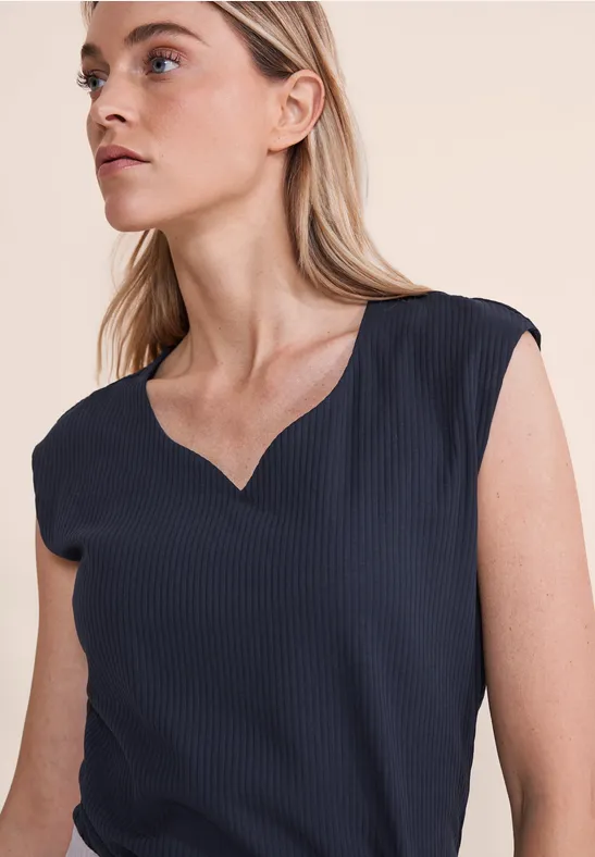 Street One Shirt Mit Herz Ausschnitt - Style ADA