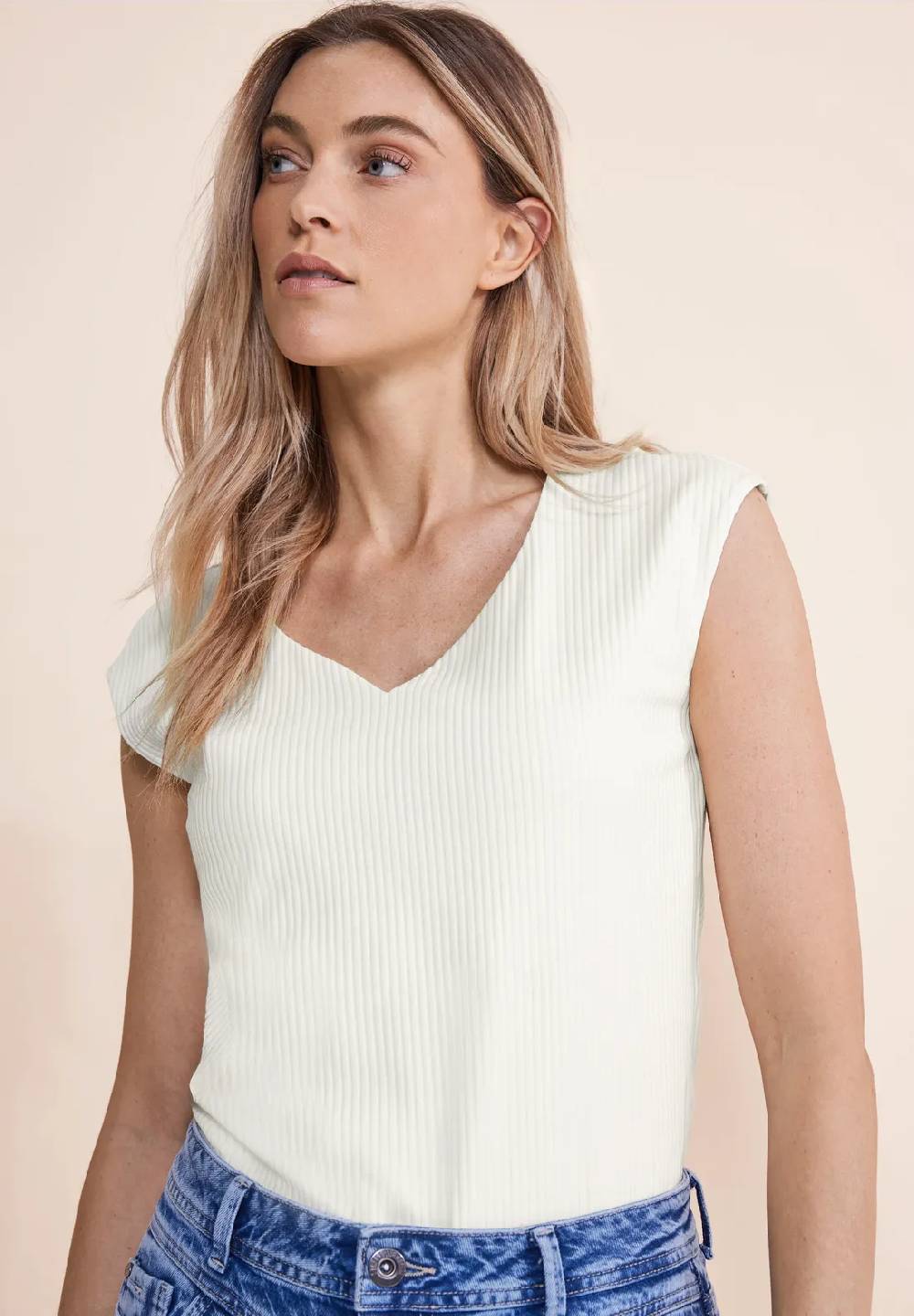 Street One Shirt mit Herz Ausschnitt - Style ADA