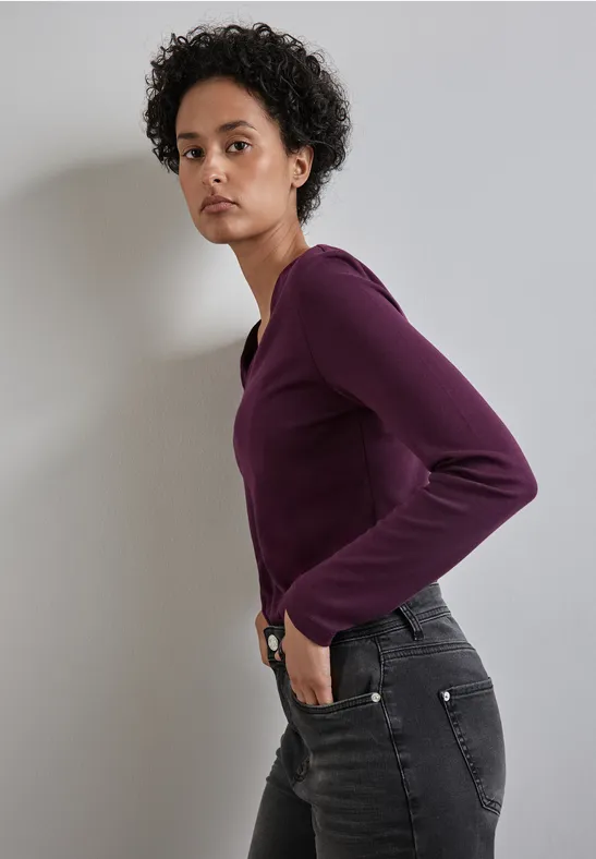 Street One Shirt Mit Herzausschnitt