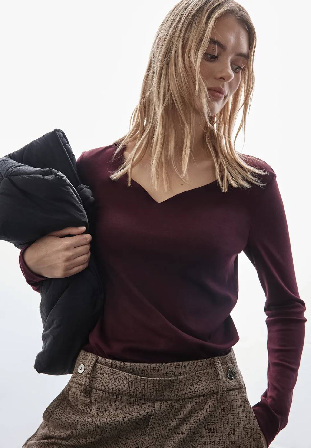 Street One Shirt mit Herzausschnitt