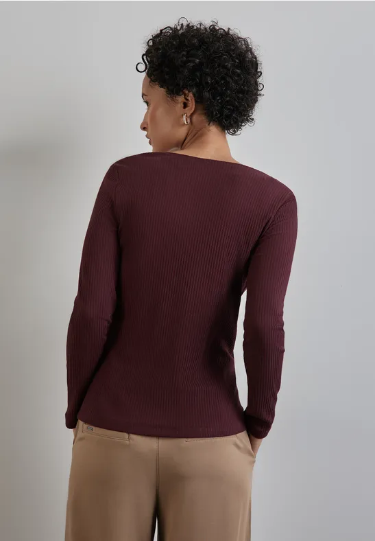 Street One Shirt Mit Herzausschnitt