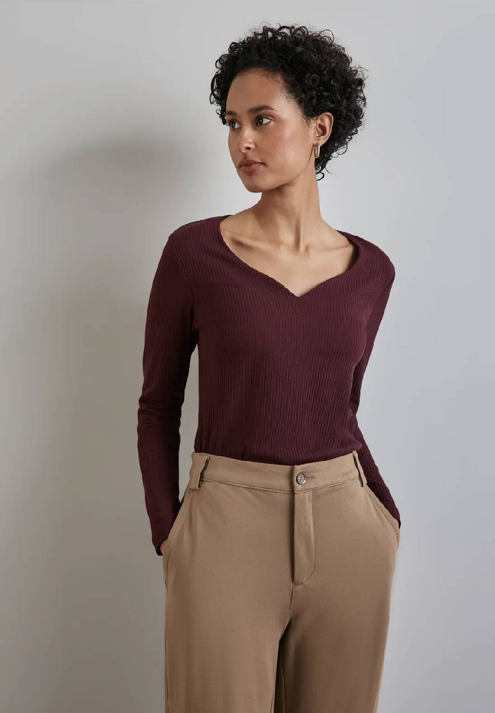 Street One Shirt mit Herzausschnitt