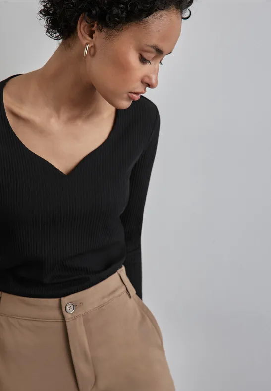 Street One Shirt Mit Herzausschnitt